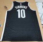 Maillot de Basket #10 Simmons Brooklyn Nets Noir 75th anniversary